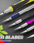 50 PCS Exacto Knife Blades, High Carbon Steel 11 Blades Refill Art Blades with Storage Case for Craft, Hobby, Scrapbooking, Stencil