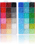 Mini Fuse Beads 24000 Mini Melty Beads 48 Colors Mini Iron Beads Compatible Mini Perler Beads Mini Hama Beads, 2.6Mm Mini  Beads