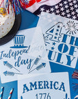 16 Pieces Happy 4Th of July Stencil Independence Day Painting Template Reusable Patriotic Drawing Stencils Include American Flag Map Star Patterns Farmhouse Stencil for Painting on Wood Paper Wall