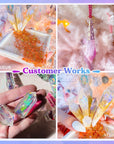 Resin Molds 18Pcs Pendulum Crystal Molds for Resin, Silicone Molds for Resin,Multi-Facet Resin Jewelry Molds for Quartz Crystals Pendants, Resin Necklace,Uv Resin