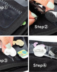 Portable Travel Brooch Pin Carrying Case for Enamel Pin, Lapel Pin, Pins Storage Organizer Case, Pin Collections Display Bag with 10 Pages, Hold up to 160 Pins.