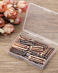 40PCS Metal Bra Strap Hooks for Sewing Bikini Halter Tops Bathing Suit Clips Clasp Swimsuit Adjustment Slides for Lingerie Slip Dress Camisole, 18Mm and 25Mm, Rose Gold and Metallic Black