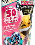 3D Sticker Maker Kit for Girls and Boys, DIY Arts and Crafts Fun for Ages 6+, Creative Toy Gift Set Includes 50+ Custom Refills- Safari Party Pack | ILY