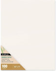 100-Pack Cold Press Bamboo Paper Sheets for Mixed Media, Drawing, Painting, 120GSM (8.5 X 11 In)