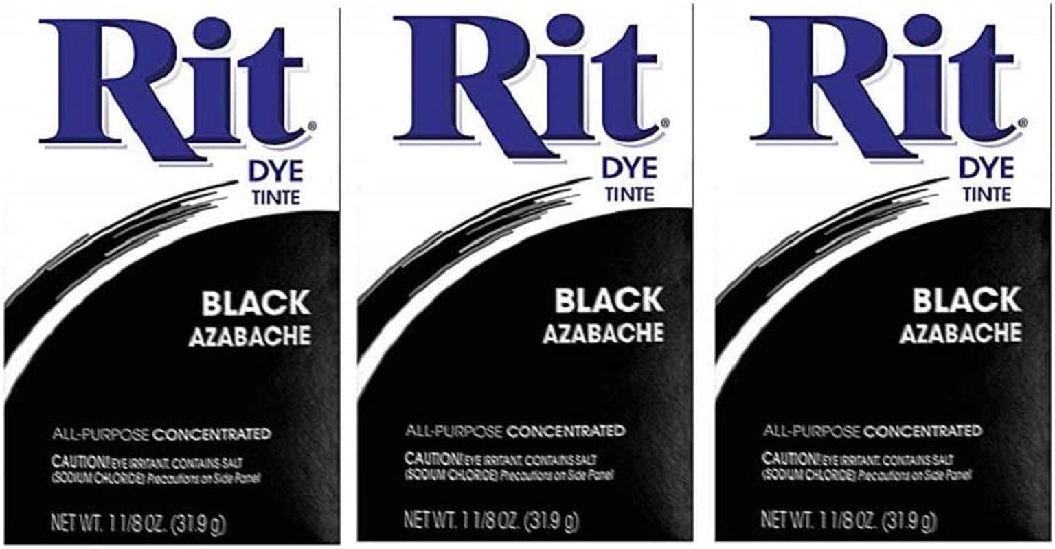Powder Dye, 1-1/8 Oz, Black, 3-Pack