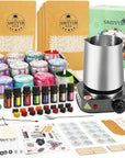Candle Making Kit with Hot Plate, Soy Wax, Including Melting Pot - DIY Starter Kit for Adults