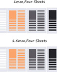 8 Sheets/ 152 Pieces Ring Sizer Adjuster Invisible Ring Spacer Ring Guards for Women Loose Rings, 2 Kinds of Thickness