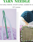 10Pcs Yarn Darning Tapestry Needle,Large Big Eye Weaving Needle Bent Needles with Aluminum Storage Tube