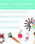1000PCS Wax Craft Sticks Bendable Sticky Wax Yarn Sticks in 13 Colors with Blue Storage Bag for Kids DIY Art Supplies