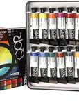 Qor Introductory 12 Set by GOLDEN, 12 X 5 Ml Tubes, Professional Watercolor Paint Set