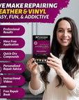 Vinyl and Leather Repair Kit - Restorer of Your Furniture, Jacket, Sofa, Boat or Car Seat, Super Easy Instructions to Match Any Color, Restore Any Material, Bonded, Italian, Pleather, Genuine