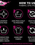 Fabric Dye Pod Blackout (Black), Permanent Dye for Clothes and Fabric