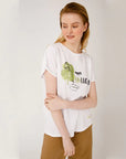 Biggdesign Faces Lucky Womens Crew Neck T-Shirt