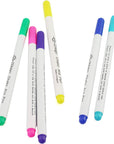 Disappearing Ink Fabric Marker Pen for Sewing Art Washable Art and Lettering 12PCS 6 Color Vanishing Air Erasable Pen