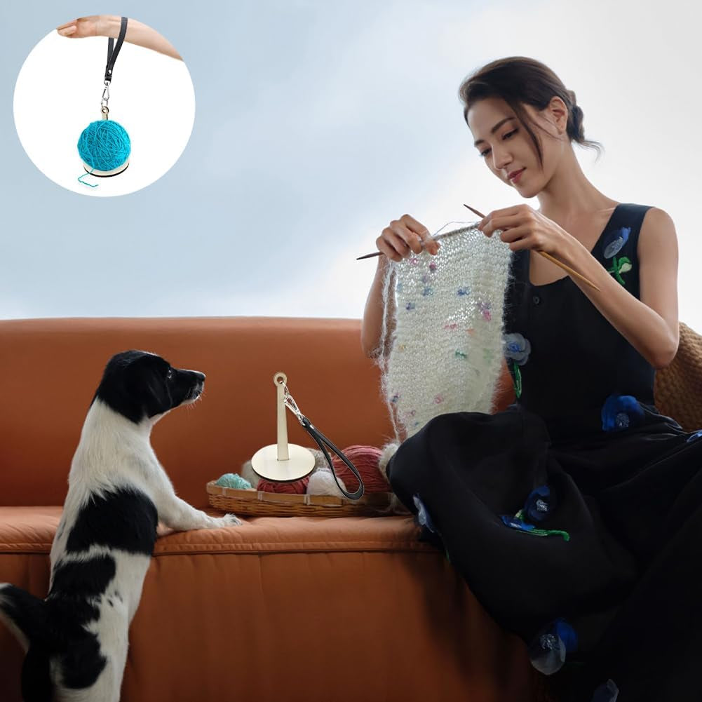 Portable Wrist Yarn Holder Yarn Storage Prevents Yarn Tangling and Misalignment Yarn Holder for Knitting, Knitting Supplies Gift for the Craft Lovers