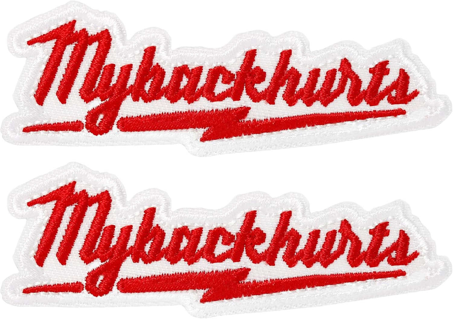 My Back Hurts Patch, 1 Pc Funny Embroidered Patch for Blue Collar Worker Builder, Tactical Morale Patch for Backpacks, Hard Hats, Dog Harnesses, Vests, Bags