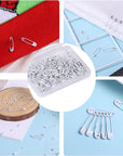 120Pcs Safety Pins, 19Mm Mini Safety Pins for Clothes Metal Safety Pin for Clothing Sewing Handicrafts Jewelry Making (White)