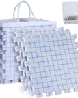 9 Pack & Crochet Project, Extra Thick Knitting Blocking Mat with Grid Lines,Knitting Mats with 100 T-Pins and Storage Bag