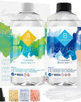 Epoxy Resin Kit, 16OZ 2 Part Resin with 1:1 Ratio, Self Defoaming & Self Leveling, No Vocs & BPA, Low Odour for DIY Resin Art(Coating, Casting, Bonding)