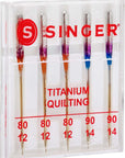 Titanium Universal Quilting Machine Needles, 2-Pack