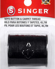 67110 Button & Carpet Sewing Thread, 50-Yards, Black, 3.80 X 1.50 X 2.50 Inches