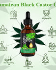 Jamaican Black Castor Oil,Organic Castor Oil for Body Skin,100% Pure Cold Pressed Black Castor Oil Organic,Essential Oil,Massage Oil,Hair Nourishing Oil,Anti-Aging Oil,Massage Oils