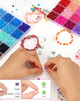 4320Pcs 72 Colors, 5Mm Glass Seed Beads for Bracelet Making Kit, Small Beads for Jewelry Making with Letter Beads for Crafts Gifts