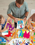 60 Packs Father'S Day Card Making Kits for Kids Father'S Day DIY Arts Crafts Father'S Day Shirt Greeting Card with Stickers Handmade Crafting Card Bulk for Father'S Day Party Supplies Decor