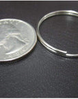 Lot 1000 Pc 1" Bulk Split Rings /Locksmith Give Away Keyrings / 1.1Mm X 28Mm/New