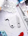 4 Pieces Serger Blade Sewing Machine Blades Serger Knife Overlock Blade Household Overlocker Knife Set Compatible with Brother 925D 929D 935D 1034D Upper and Lower Knife X77683001 XB0563001