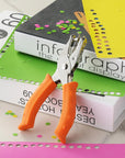 Single Hole Punch, HIA 1/4”Hole Puncher, Metal One Hole Puncher for Crafts with Ergonomic Silicone Handle, Paper Punch for Kids and Adults (Stylish Orange Color)