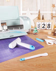 Brayer Roller & Mat Tweezers Remover Set Craft Stamping Brayer Tools for Cricut/Silhouette/Brother Crafting Printmaking