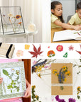 Flower Press Kit, 6 Layers 6.3 X 8.3 Inches Plant Press Kit, Flower Preservation Kit Including Instructions, DIY Dried Flowers Crafts Flower Pressing Kit for Adults Kids