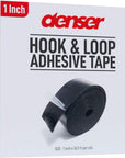 1 Inch Hook and Loop Tape Sticky Back - 5.5 Yards (16.5 Feet) - Strips Adhesive Heavy Duty Black Roll (1 Inch * 16.5 Ft)