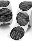 1000 PCS Candle Warning Labels, 1.5Inch round Candle Safety Labels Sticker for Candle Making DIY Candle Jars (Colourful)