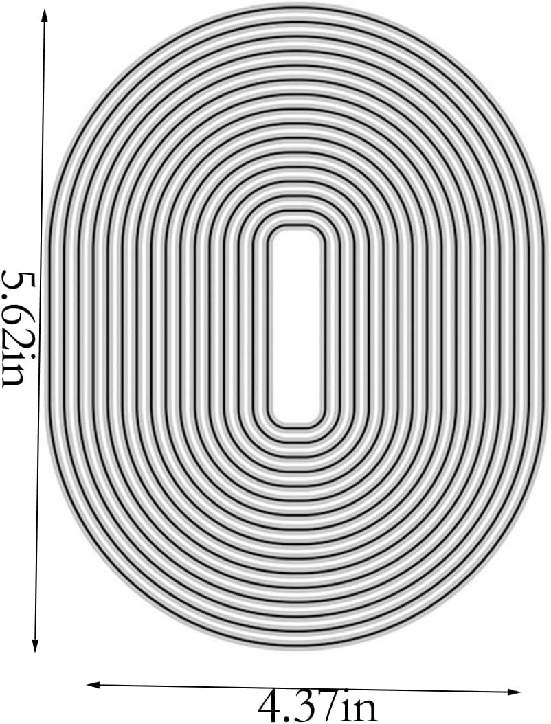 Oval Border Die Cuts for Card Making,Metal Cutting Dies Embossing Paper Dies for Scrapbooking DIY Album Card Making Supplies