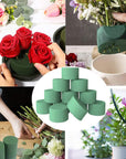 12 Pcs 3 Inch Flower Foam Block round DIY Flower Arrangement Kit Wet Flower Foam for Artificial Flowers, Wedding Aisle Flowers, Party Decoration