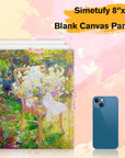 8 Pack 8X10 Inch Canvas Boards for Painting Canvas Panels Painting Canvas-Gesso Primed Acid-Free 100% Cotton Canvases for Acrylics Oil Watercolor Tempera Paints