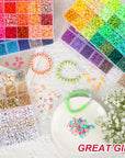 Clay Beads, 16800Pcs, 112 Colors, Polymer Heishi Beads, Clay Bead Bracelet Kit, Charm Set Jewelry Making