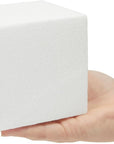 6 Pack Foam Cube Squares for Crafts - Polystyrene Blocks for DIY, Floral Arrangements, Arts Supplies (4 X 4 X 4 In, White)