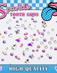 380 Pcs Teeth Gem Kit,Tooth Diamonds Gems Kit for Teeth DIY Crystals Teeth Jewelry Kit for Girls Y2K Crystal AB Rhinestones Butterfly Love Star Multiple Styles for Boys Harmless Fashionable