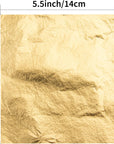 300Pcs Imitation Gold Leaf Sheets for Art, Gilding Crafting, Painting, Furniture Decoration, Jewelry Making (5.5" X 5.5" Gold, Silver and Rose Gold)
