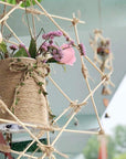 7 Rolls Jute Ribbons Burlap Ribbon Natural Jute Rope Decorative Jute Twisted String for Gift Wrapping Crafts Party Home Decoration (23.9 Yards)