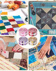 160 Pcs 4 Roll Fabric Strips Assorted Quilting Fabric for Quilting Crafting and Sewing Rolled Cotton for Crafts Blanket Rug Upholstery and Purse Making (Cute Printing Style)