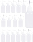 10 Pcs Needle Tip Glue Bottle Applicator DIY Quilling Tool Precision Tip Glue Plastic Liquid Dropper Bottles (30 Ml)