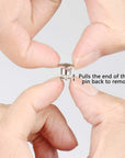 40 Pieces Metal Pin Backs Locking Pin Keepers Locking Clasp with Storage Case