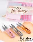 9 Pcs Sewing Scissors Thread Snips, 4.1 Inch Yarn Snips, High-Carbon Steel Thread Snippers, Sewing Snips Thread Cutter Scissors for Stitch, Knitting, Mini DIY Supplies, Crafts