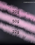 2 Yards 20G Fluffy Pink Marabou Feather Boa for DIY Craft Sewing Trim Home Wedding Party Christmas Decoration