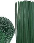 200 Pcs 16 Inch 22 Gauge Dark Green Floral Stem Wire,Flower Making Accessory Perfect for DIY Bouquet Stem Wrapping and Crafts