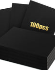 100Sheets Black Cardstock Paper 8.5” X 11”, Heavyweight Cardstock Construction Card Stock for Card Making Art Crafts Scrapbooking, 85 Lb/230Gsm